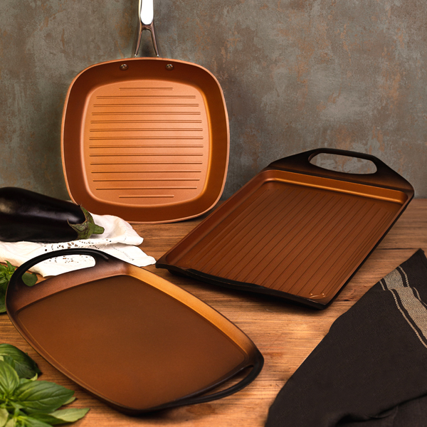 San ignacio Origen Cacerola 20 Cm Aluminio Forjado Cobre - Imagen 2