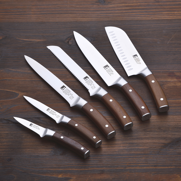 Bergner Wolfsburg Cuchillo multiusos 12.5 Cm Acero inoxidable Marrón - Imagen 2