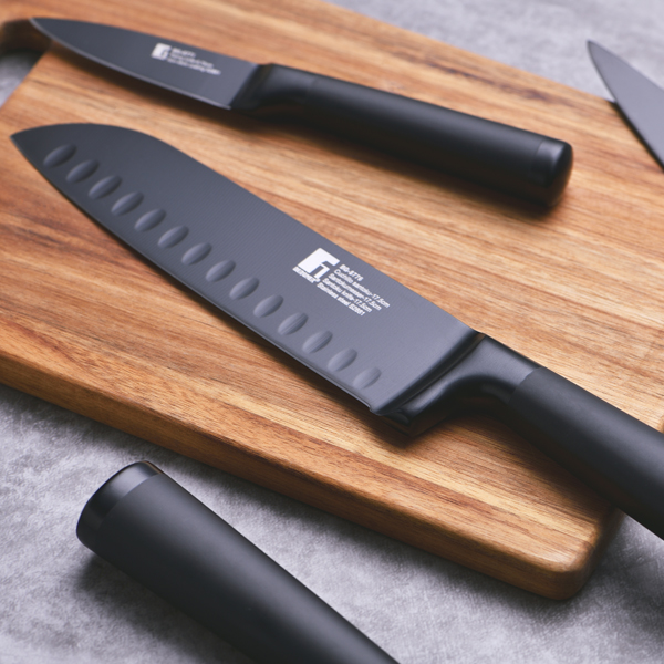 Bergner Black blade Cuchillo panero 20 cm Acero inoxidable Marrón - Imagen 2