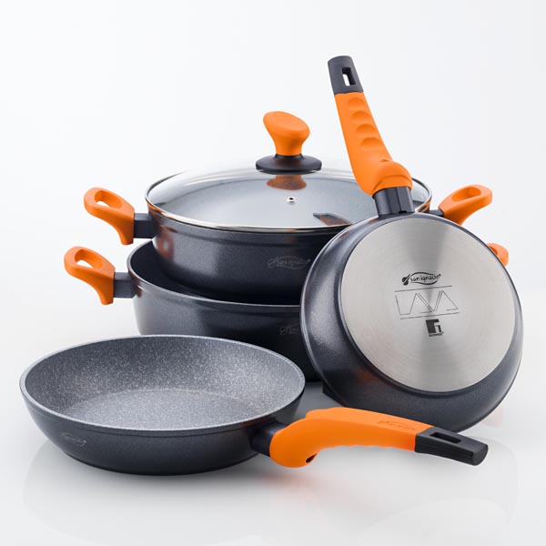 San ignacio Lava cacerola baja 32 Cm Aluminio Forjado Gris - Imagen 2