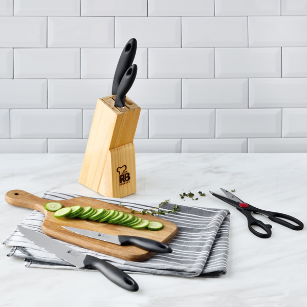 Renberg Dresde Cuchillo de bloque 6 Pcs Multi material Negro - Imagen 2