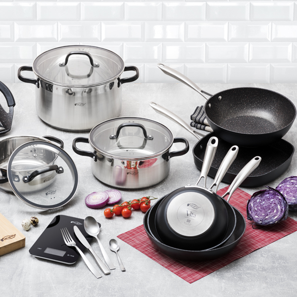 PLATO CARNE HIERRO FUNDIDO 25CM C/TABLA DE CORTE VITA SG - Imagen 2