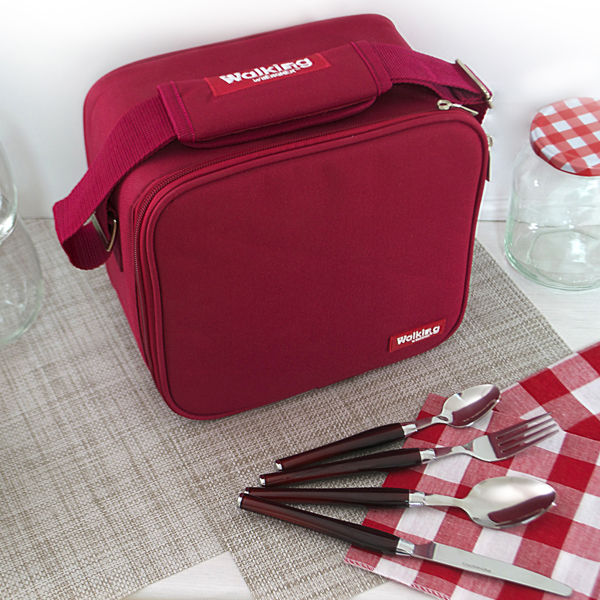 Bergner Walking business Bolsa del almuerzo 23 cm Polyester Rojo - Imagen 2